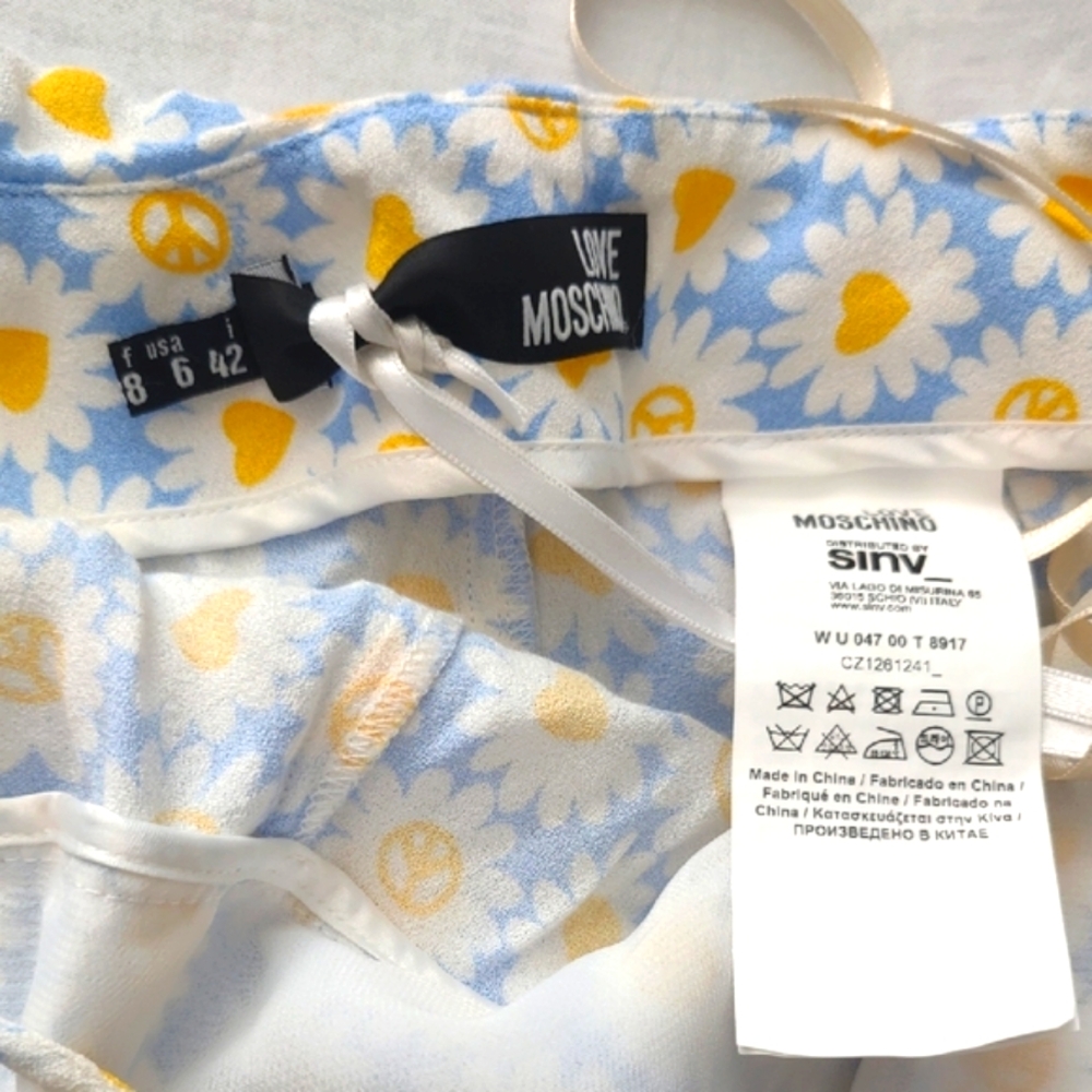 Moschino Yellow and White Halter Jumpsuit - Picture 3 of 3